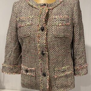 Women's Multicolor Tweed Jacket